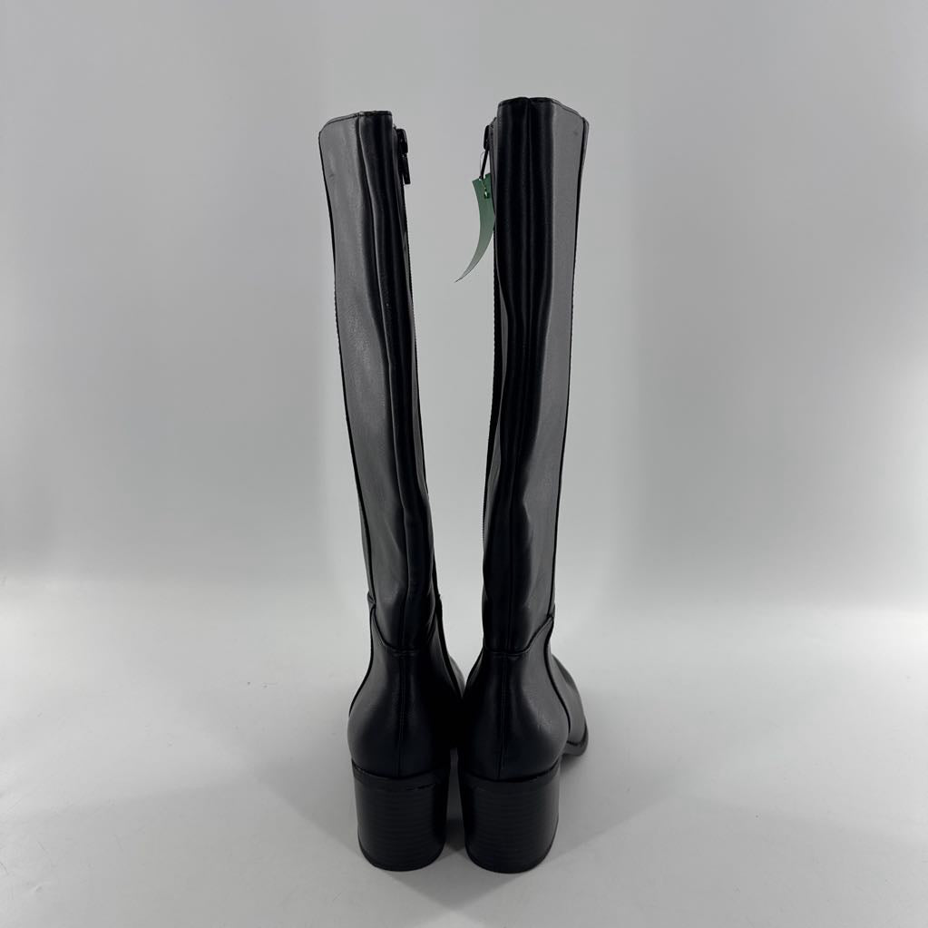 7.5 heel side zip riding boots
