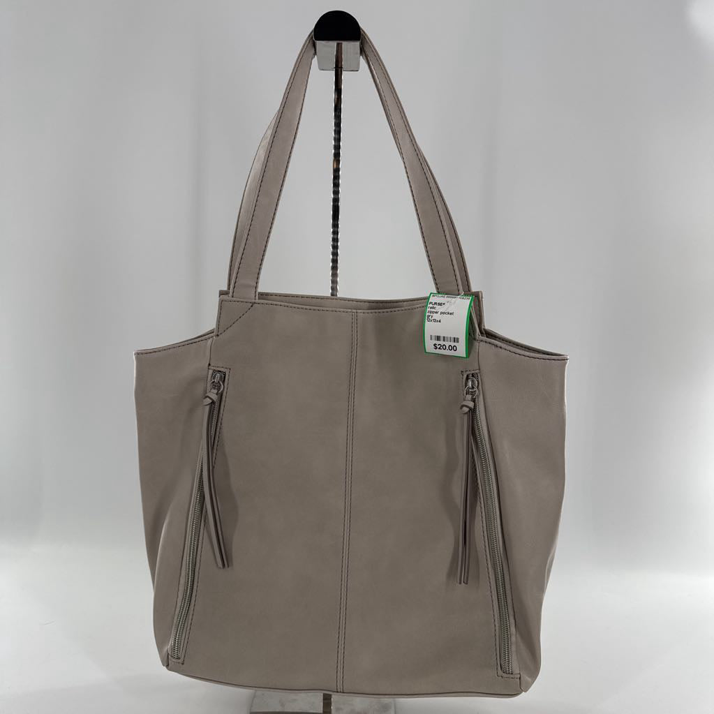 zipper pocket shoulder bag