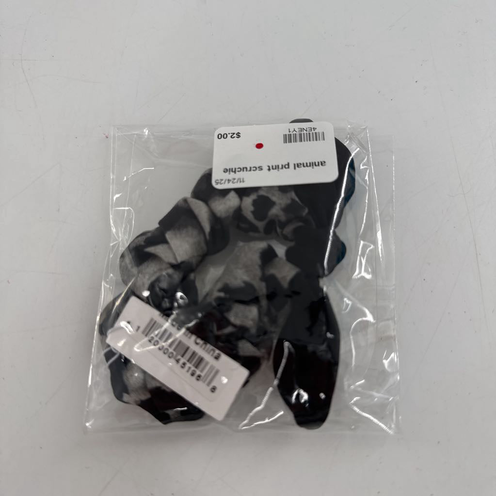 animal print scruchie