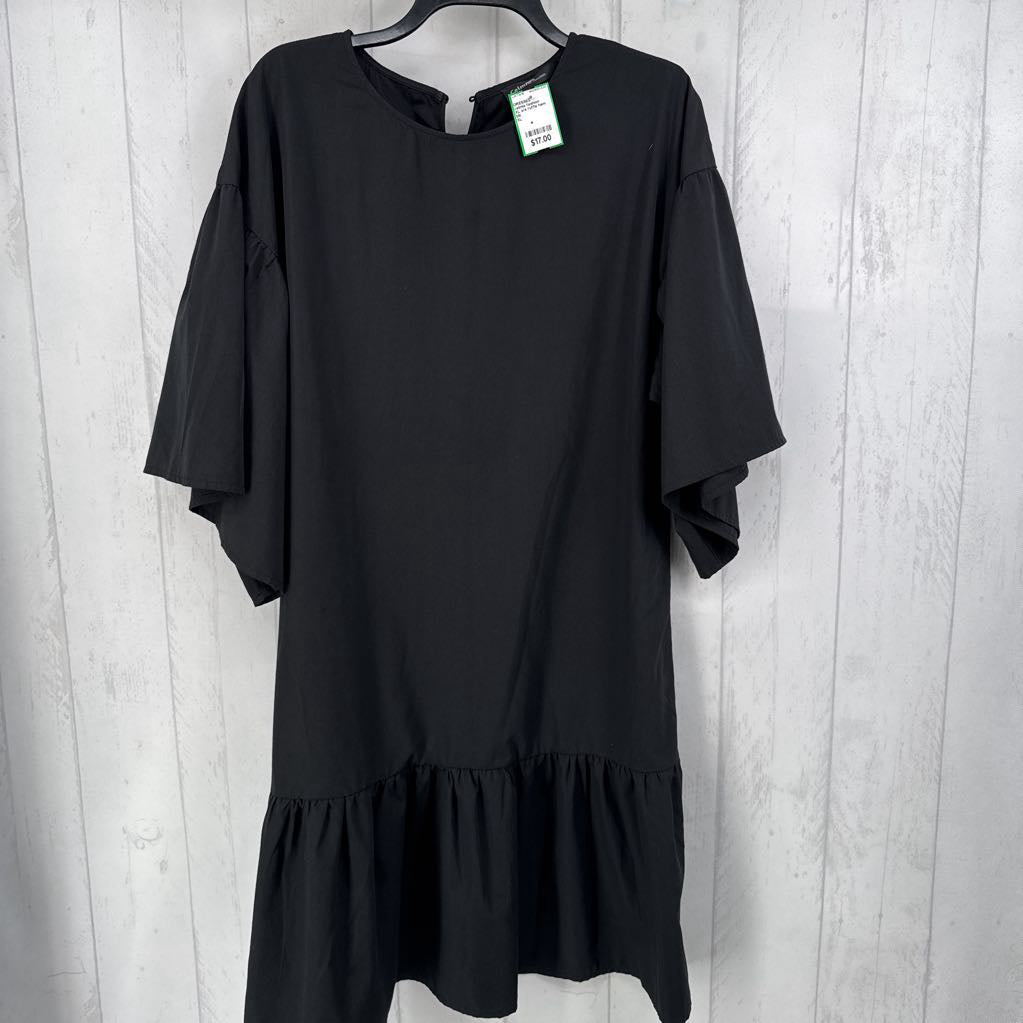 XL s/s ruffle hem dress