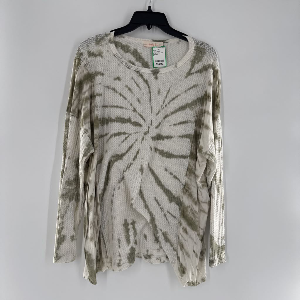 M l/s tie-dye top