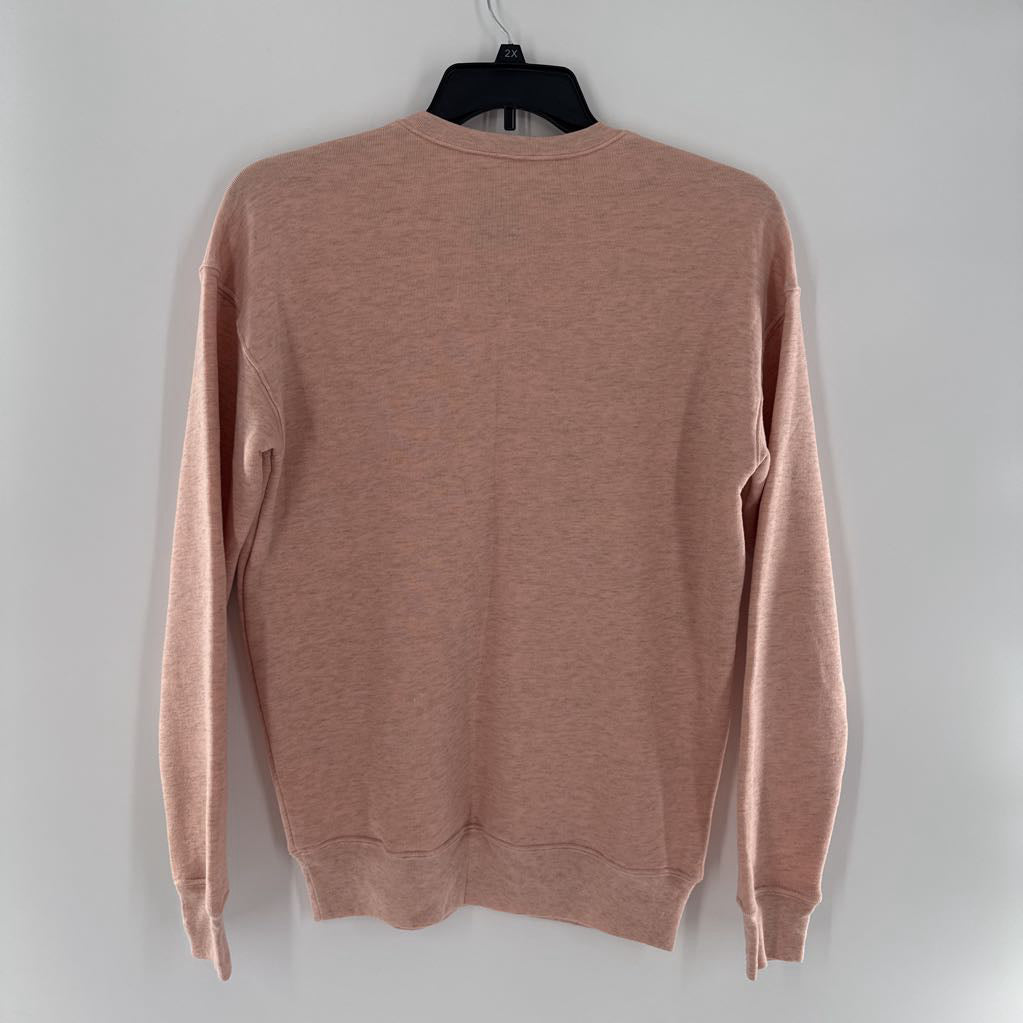 S l/s marled sweatshirt