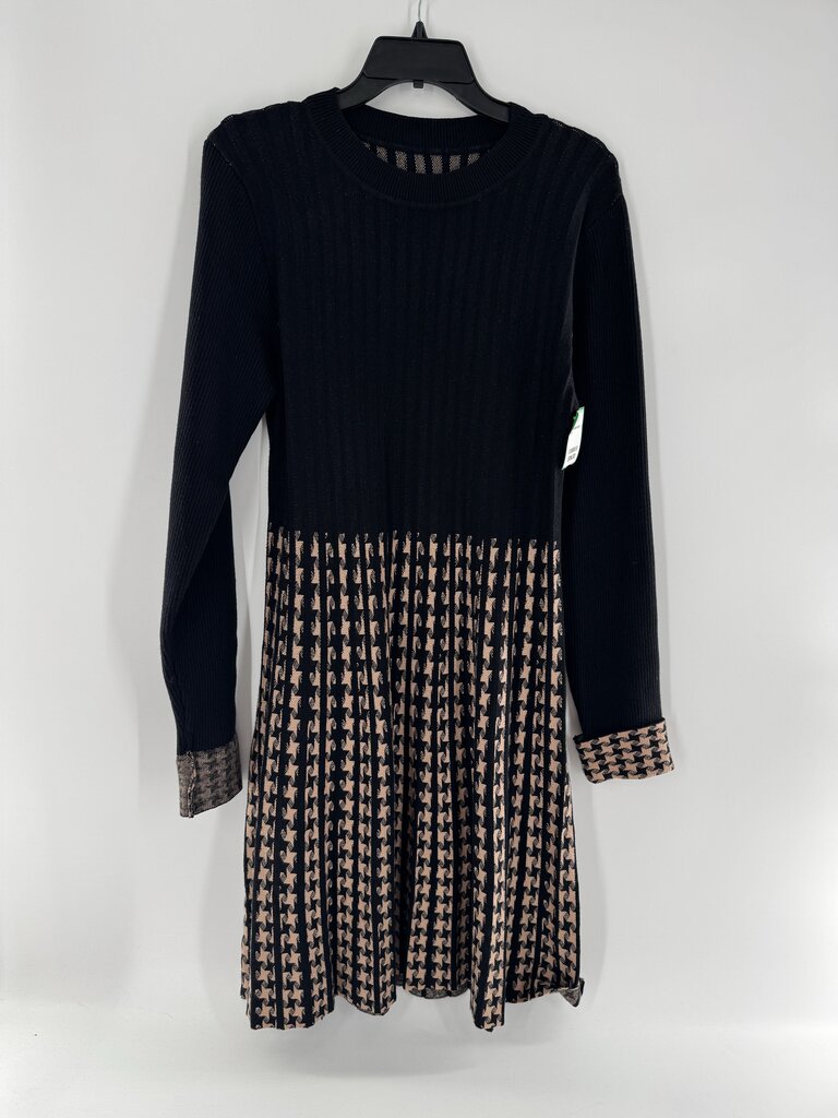 L l/s houndstooth dress
