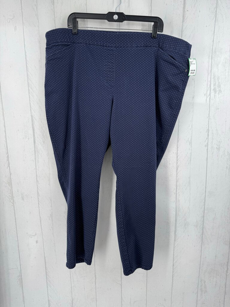 3x polka dot pull on pants