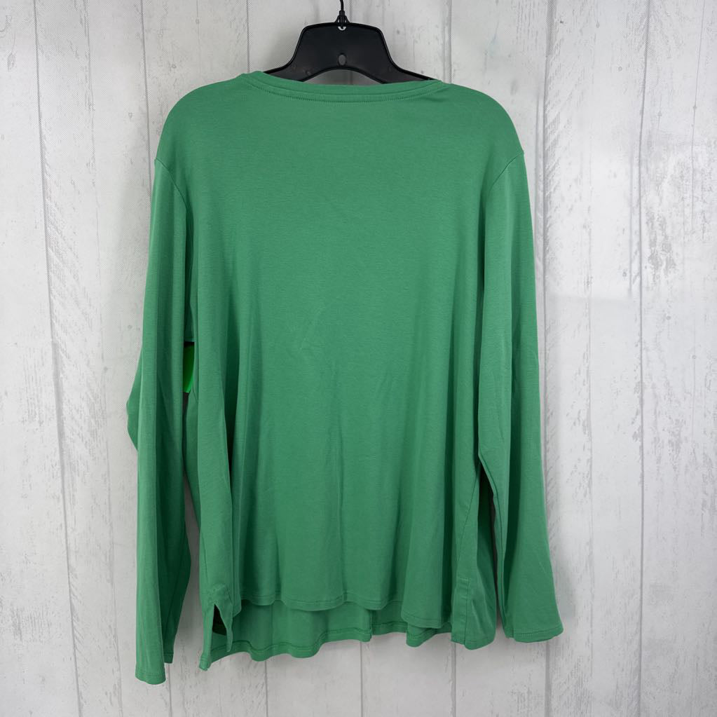 XL l/s scoop neck top