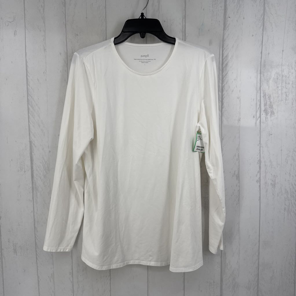 L l/s crew neck top