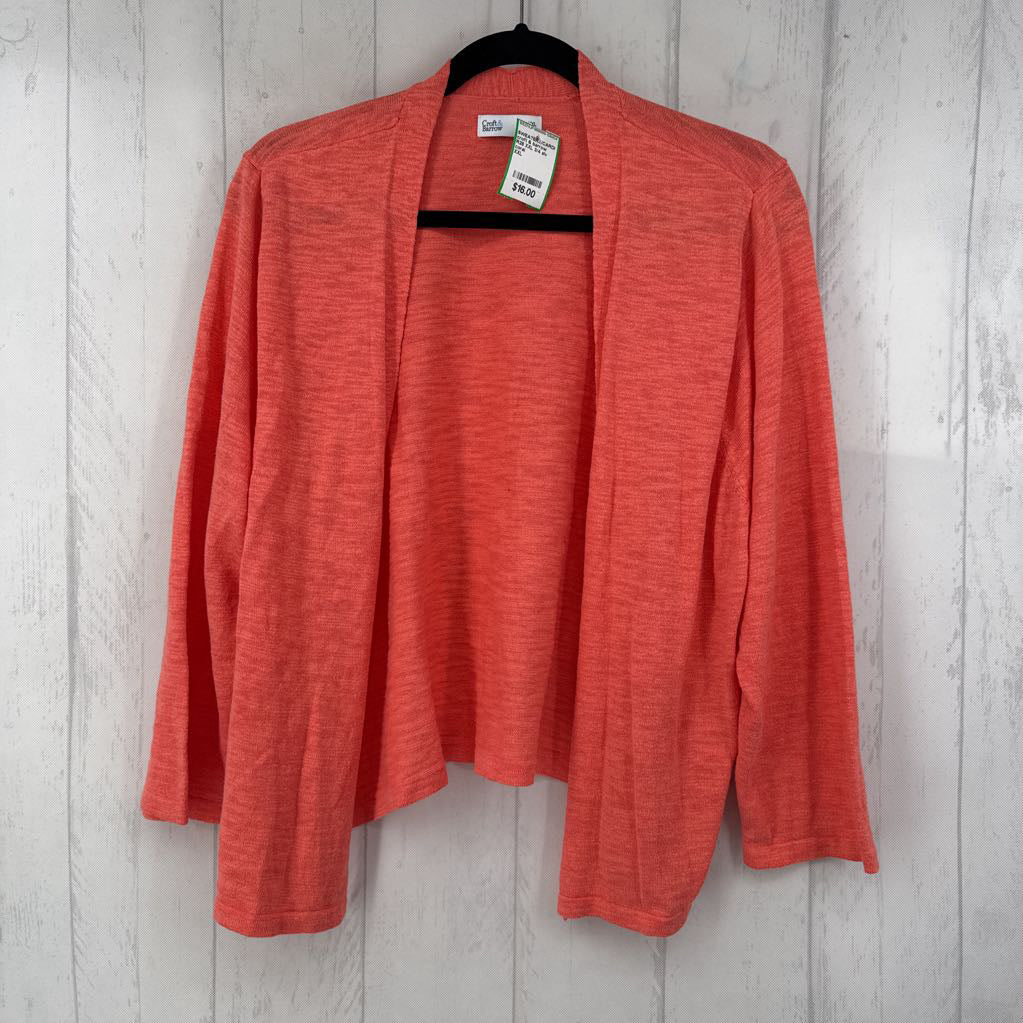 R28 XXL 3/4 slv open cardigan