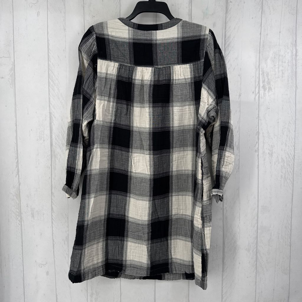 L l/s plaid dress