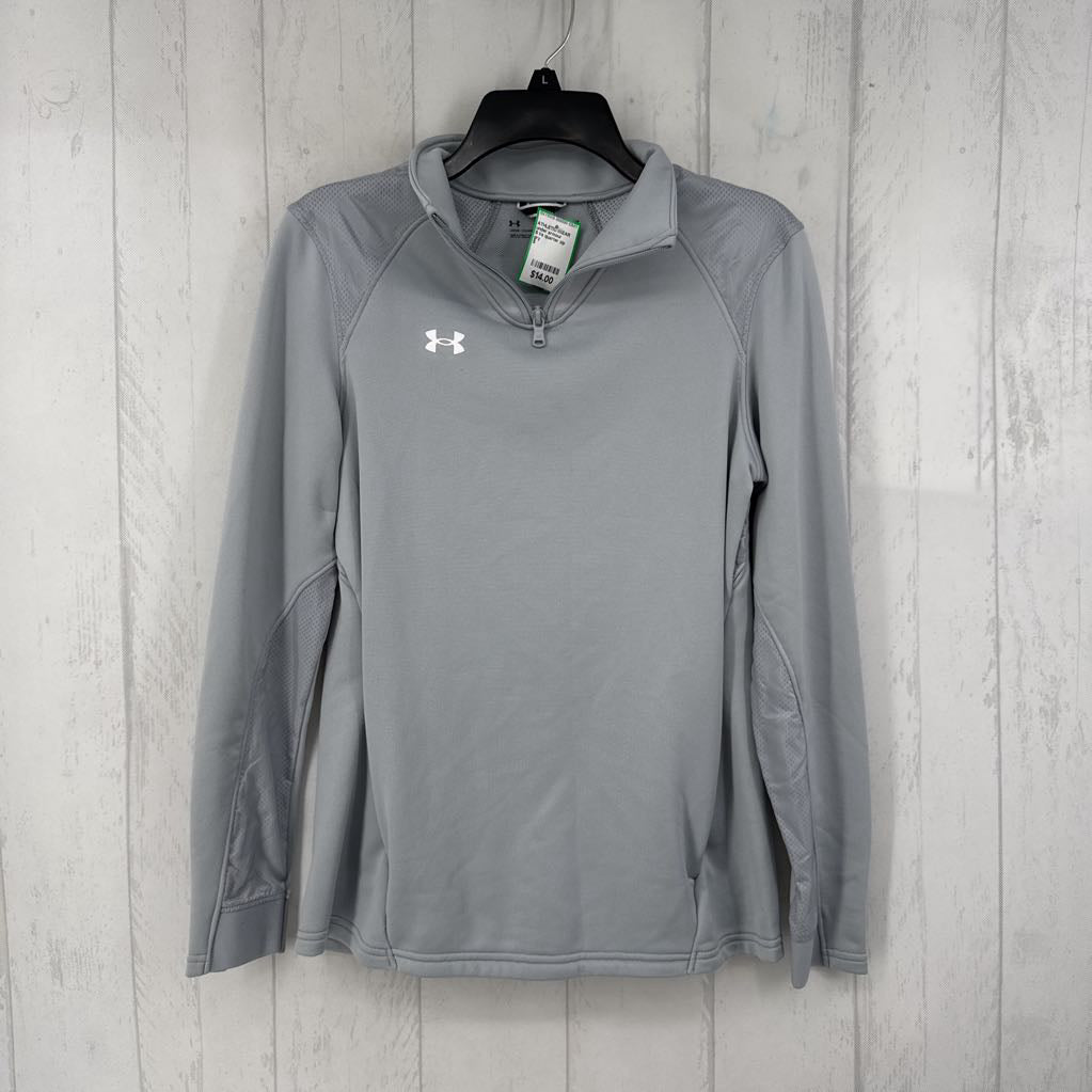 S l/s quarter zip top