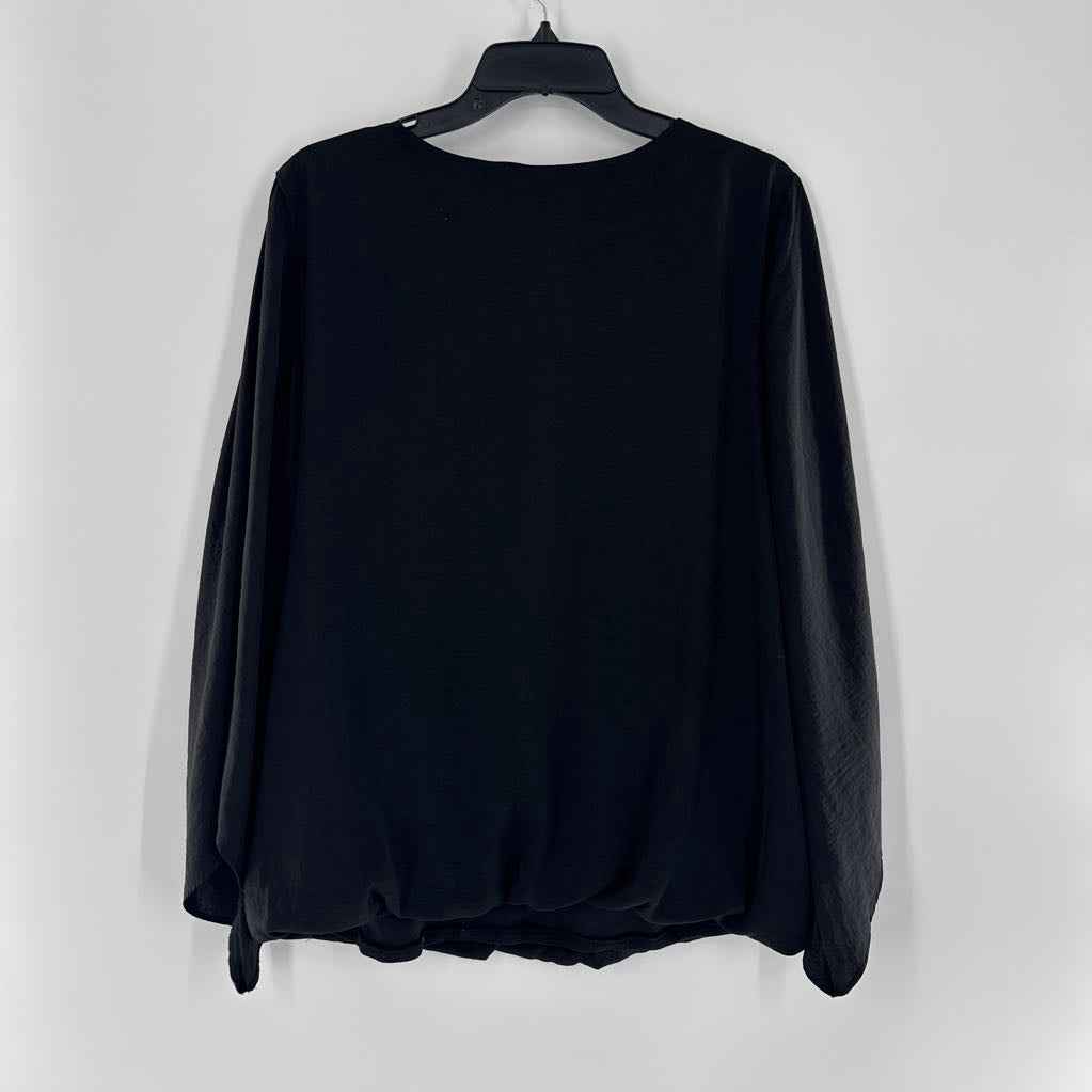 XL 3/4 slv silky top