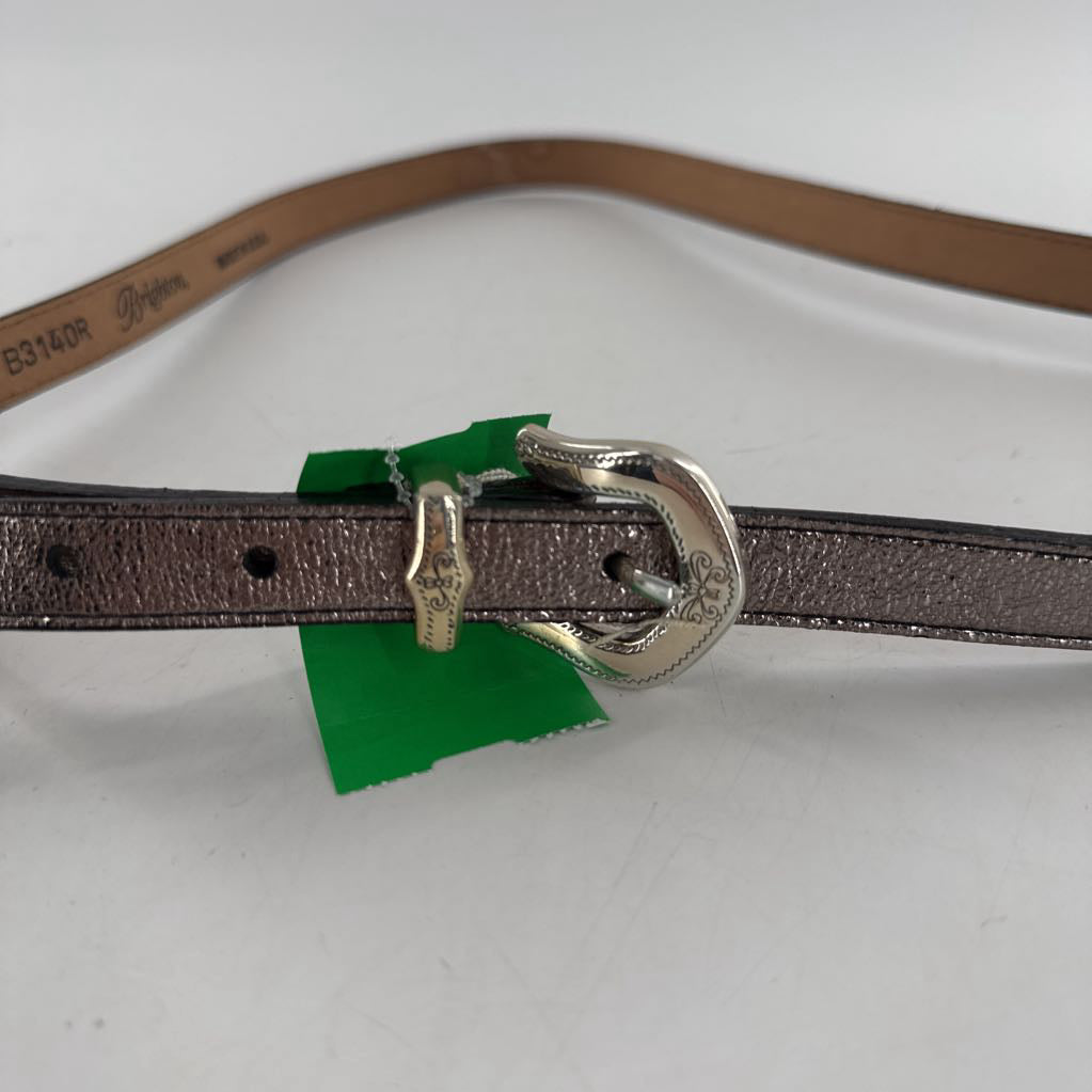 M/L metallic belt w/ silver buckle