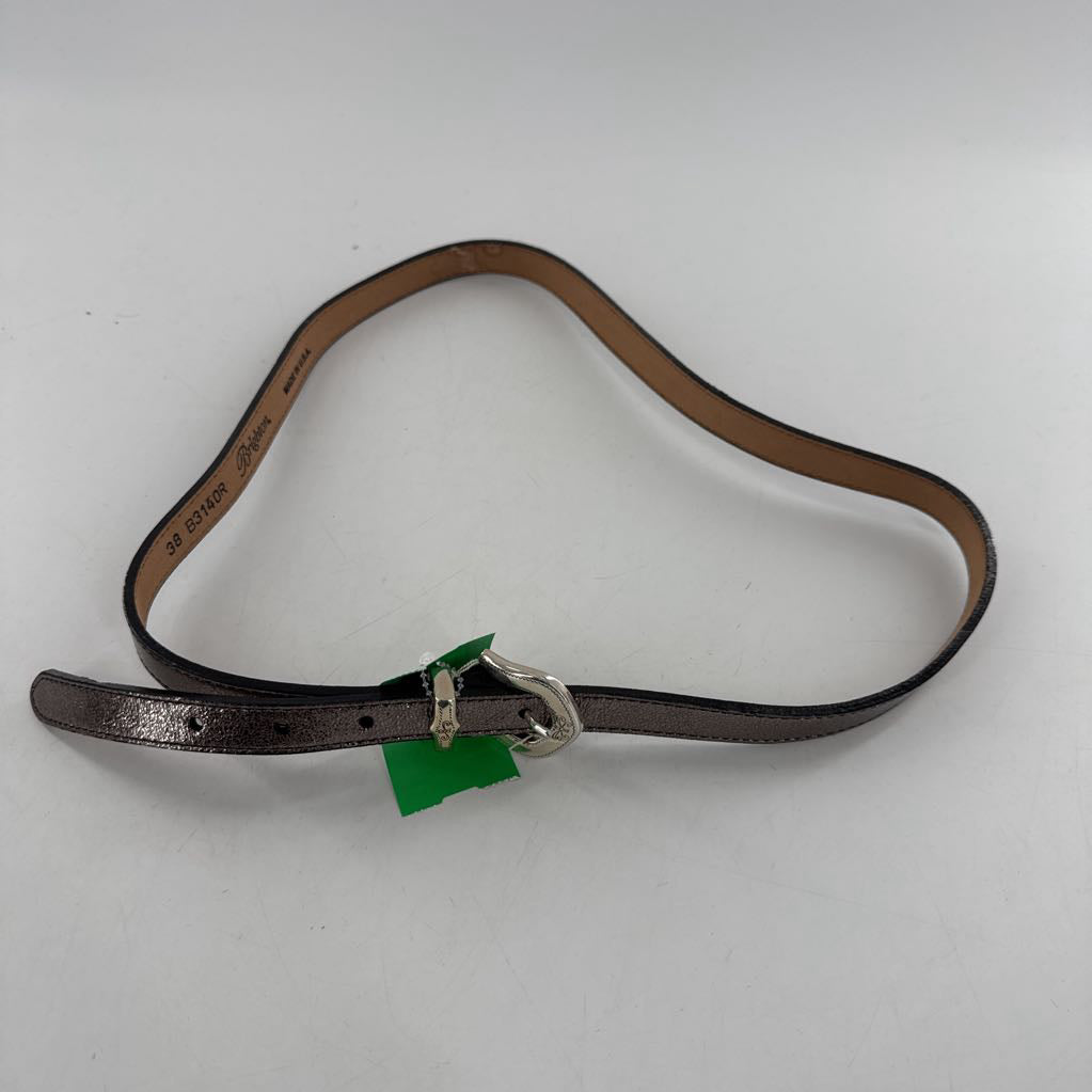 M/L metallic belt w/ silver buckle
