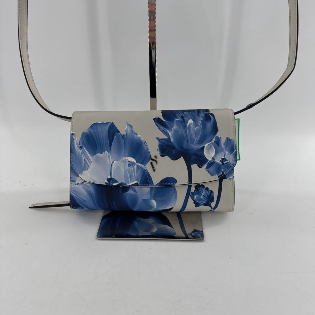 floral print vegan leather crossbody