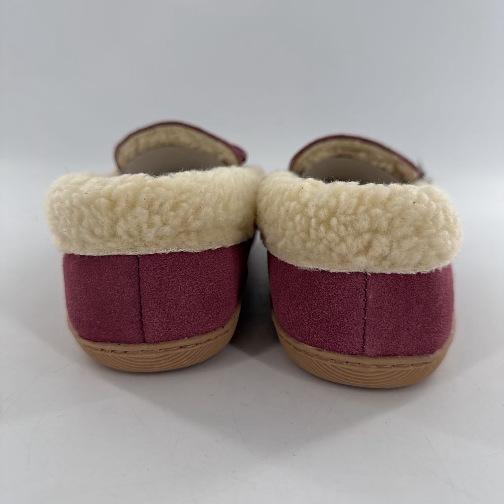 8 leather sherpa lined slippers