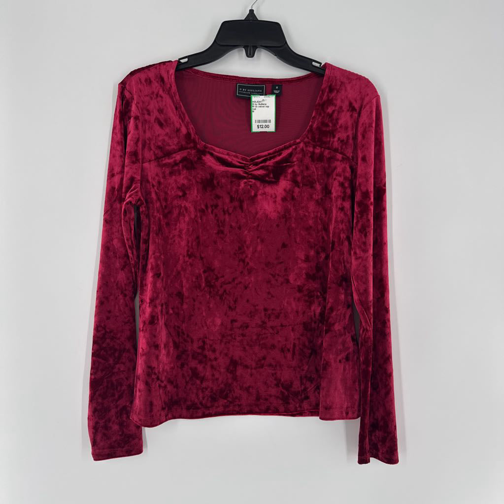 M l/s velvet top