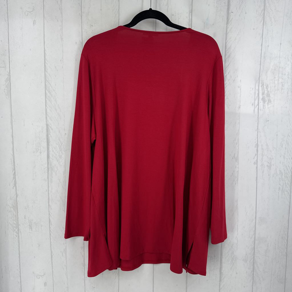 3X scoop neck l/s tunic