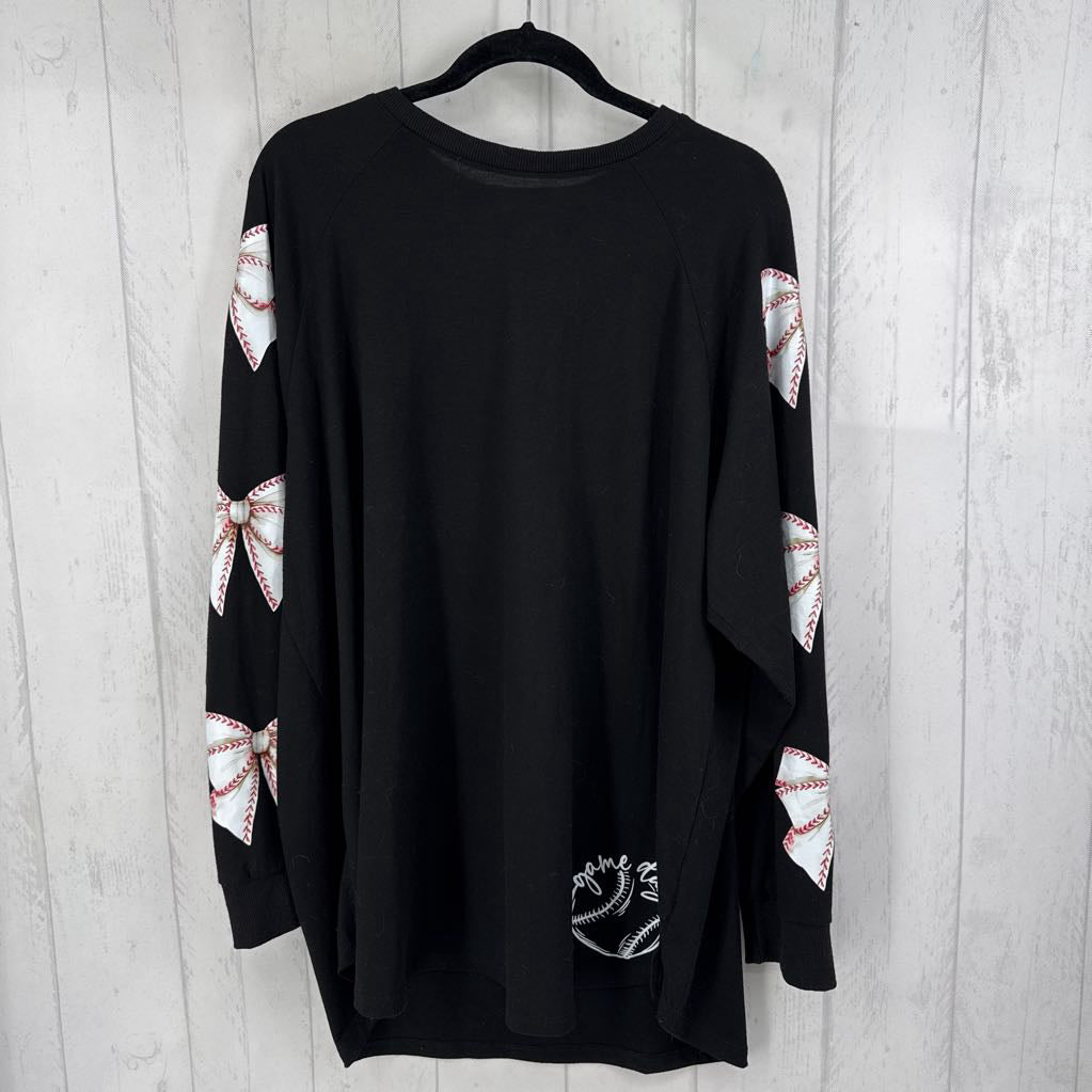 2XL bow slv graphic l/s tee
