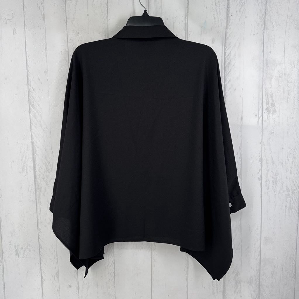 S button down dolman slv top