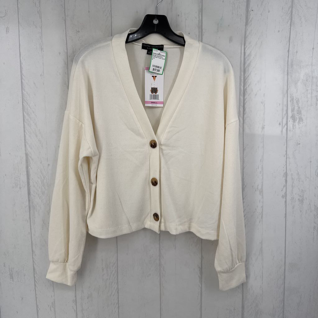 S button front cardi