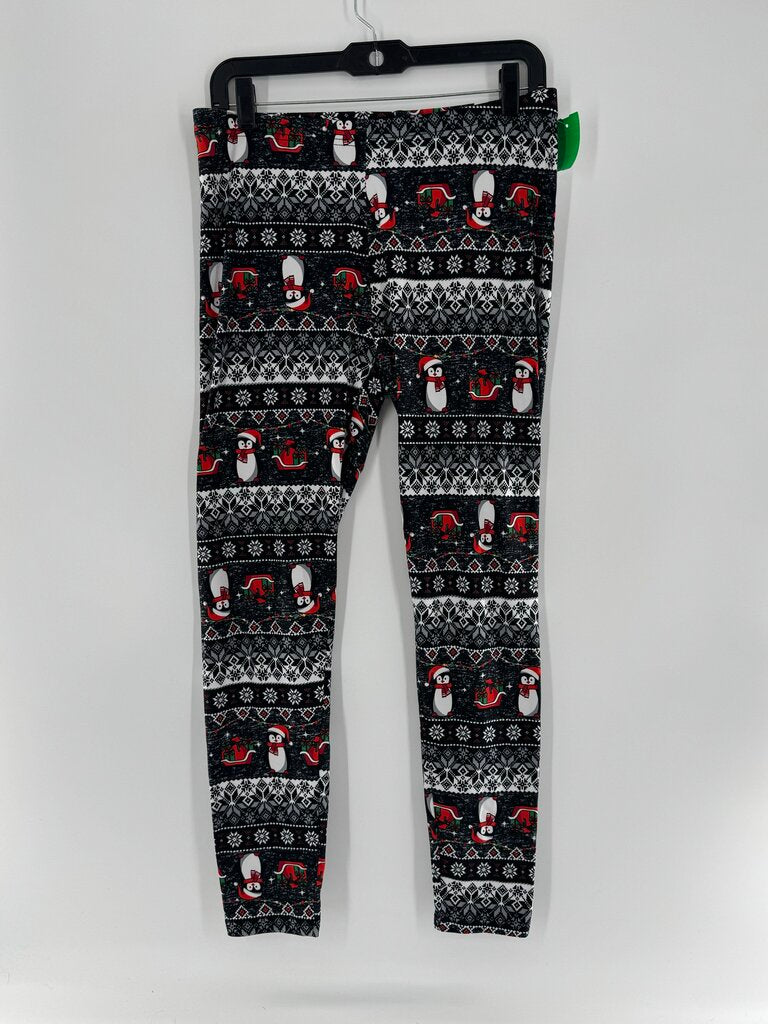 OS holiday penguin leggings