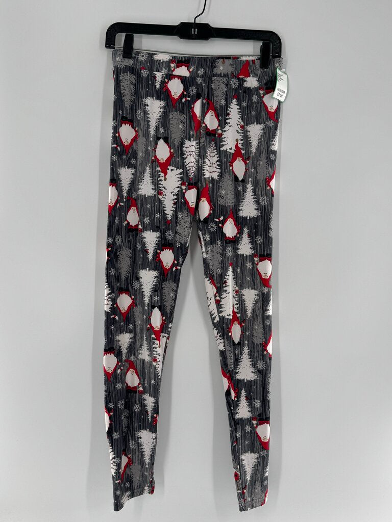 L/XL holiday christmas gnomes leggings