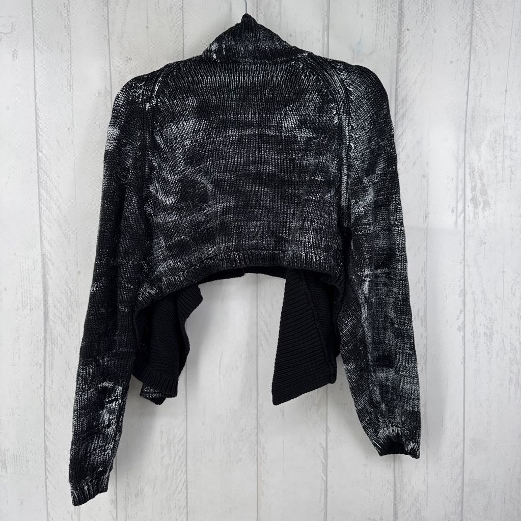 OS variegated open cardigan