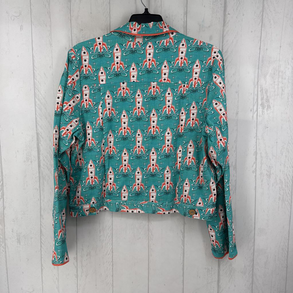 L l/s button blast off jacket