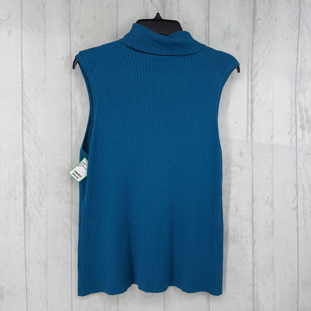 XL ribbed slvls t-neck