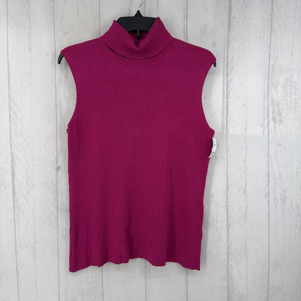 XL ribbed slvls t-neck