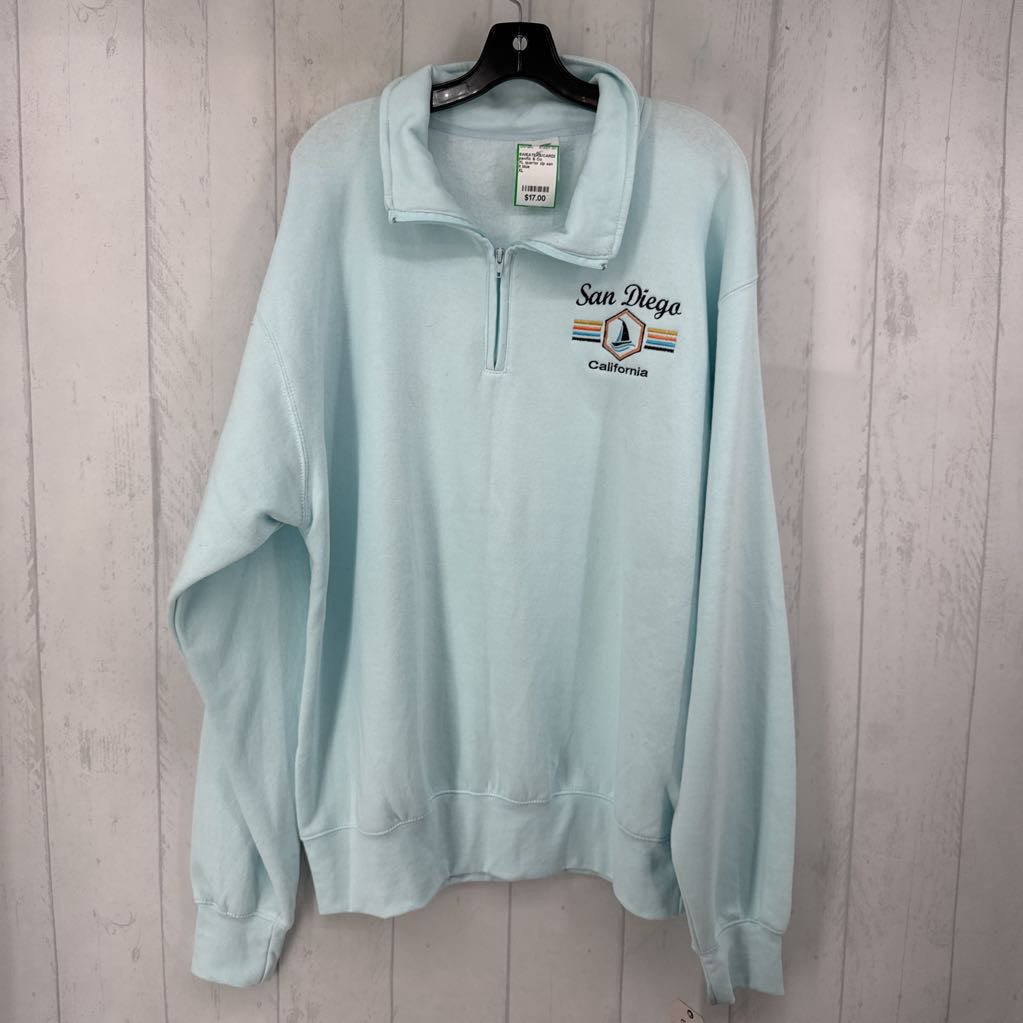 XL quarter zip san diego sweatshirt