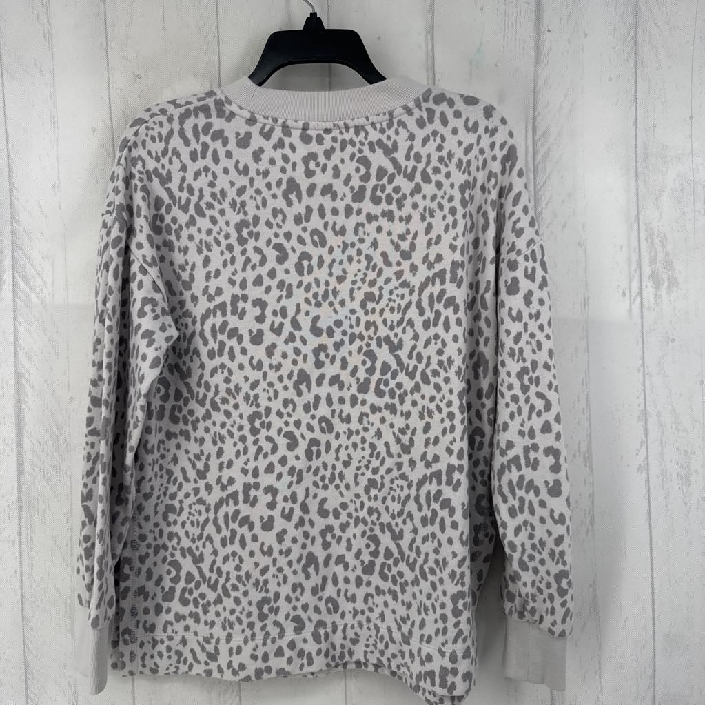 S animal print crewneck sweatshirt
