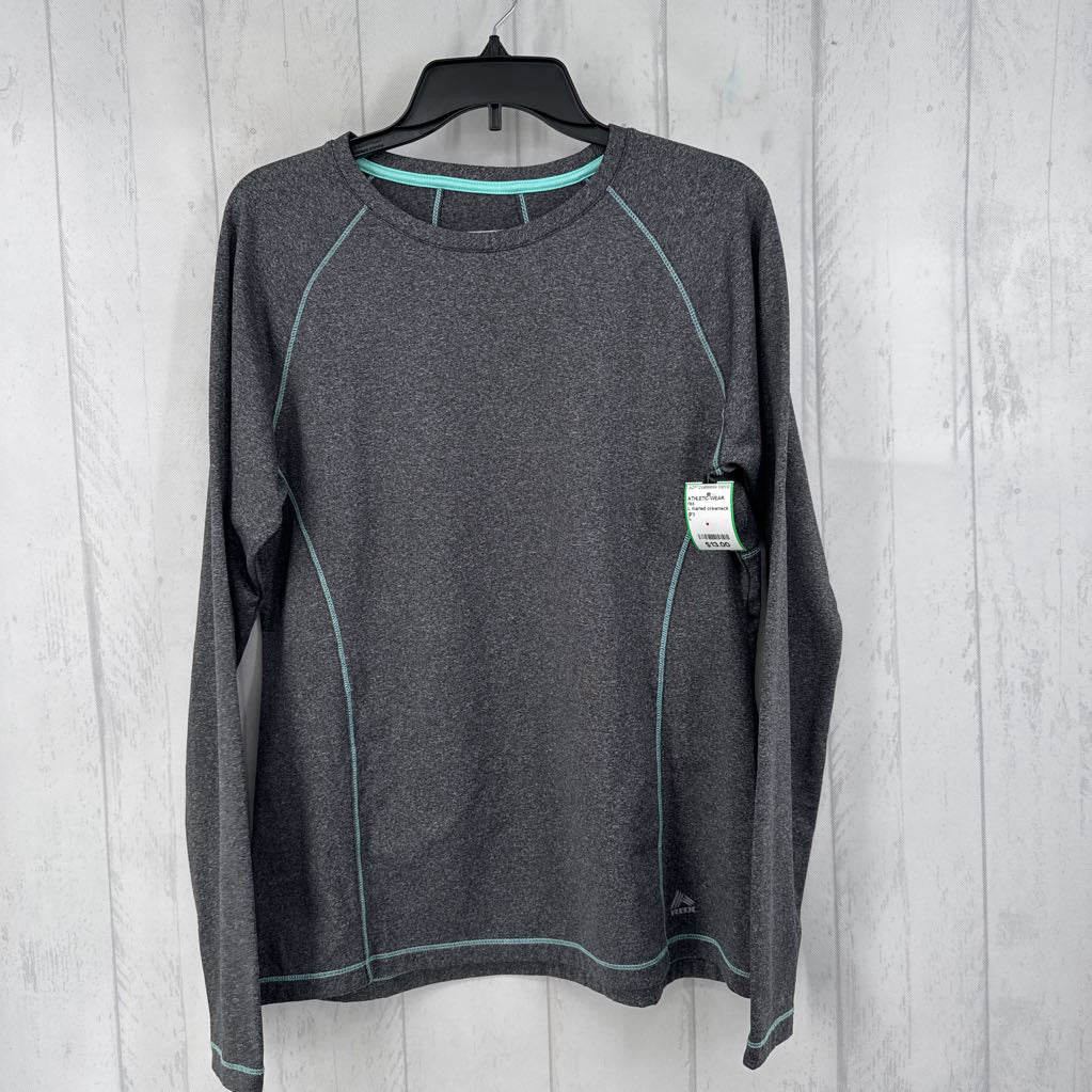 L marled crewneck l/s tee