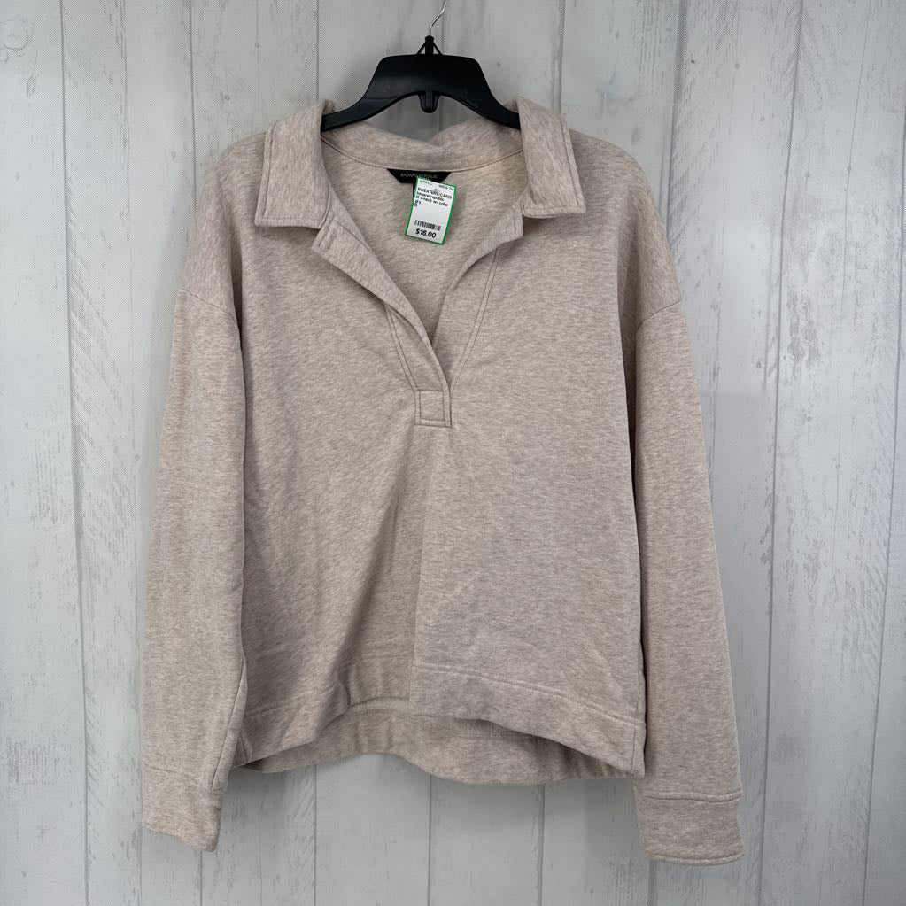 M v-neck w/ collar sweatshirt
