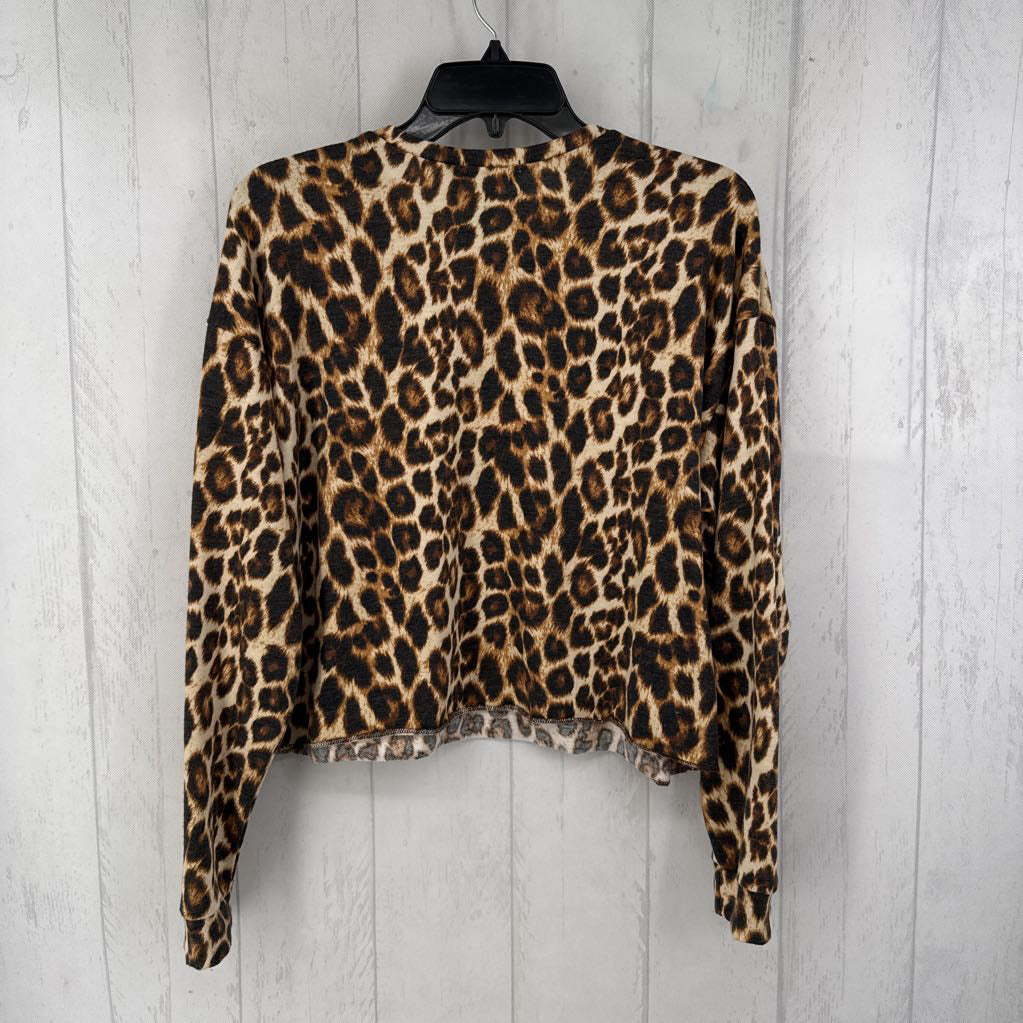 L animal print l/s tee