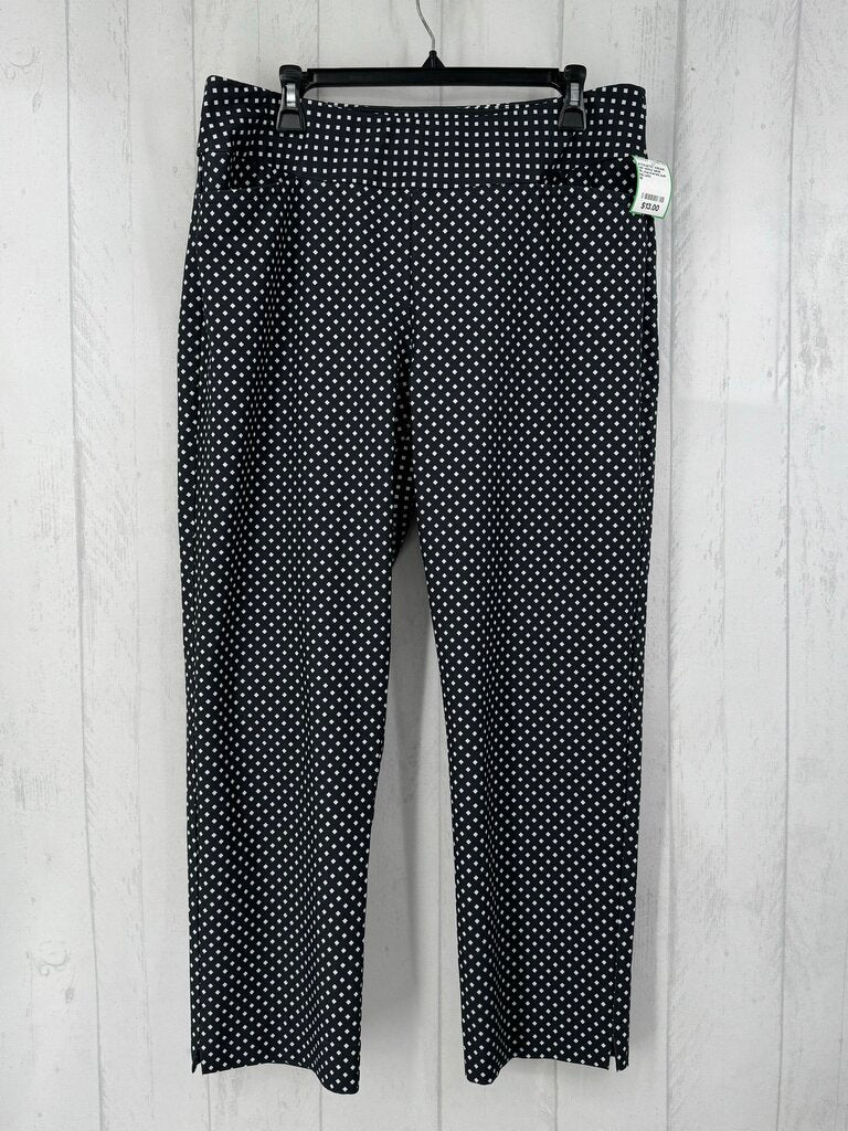 16 checkered pull-on pants