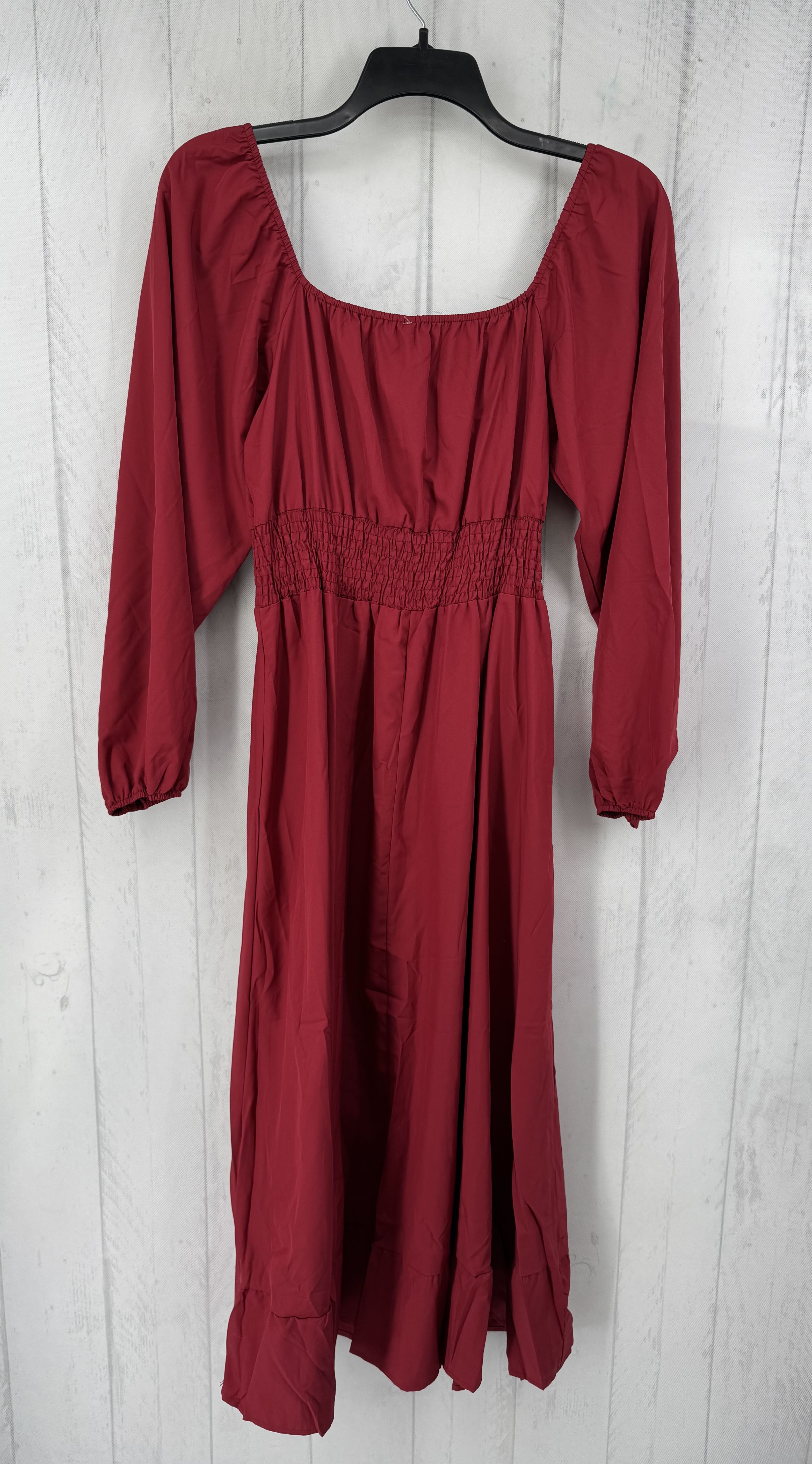 XL square neck l/s maxi dress