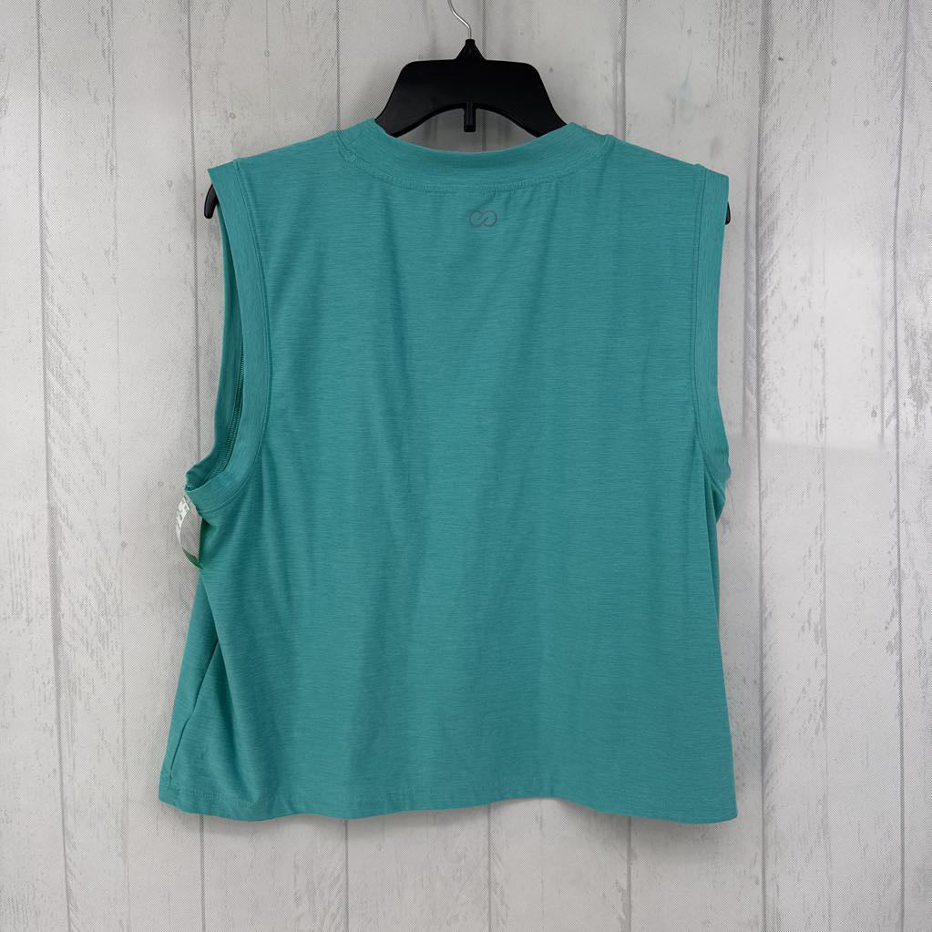 L mock neck tank