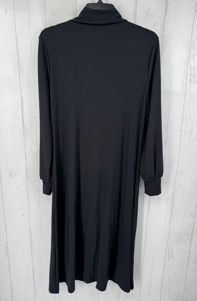 XL l/s mock neck maxi dress