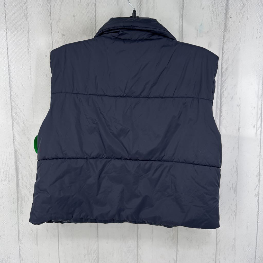 XL crop zip vest