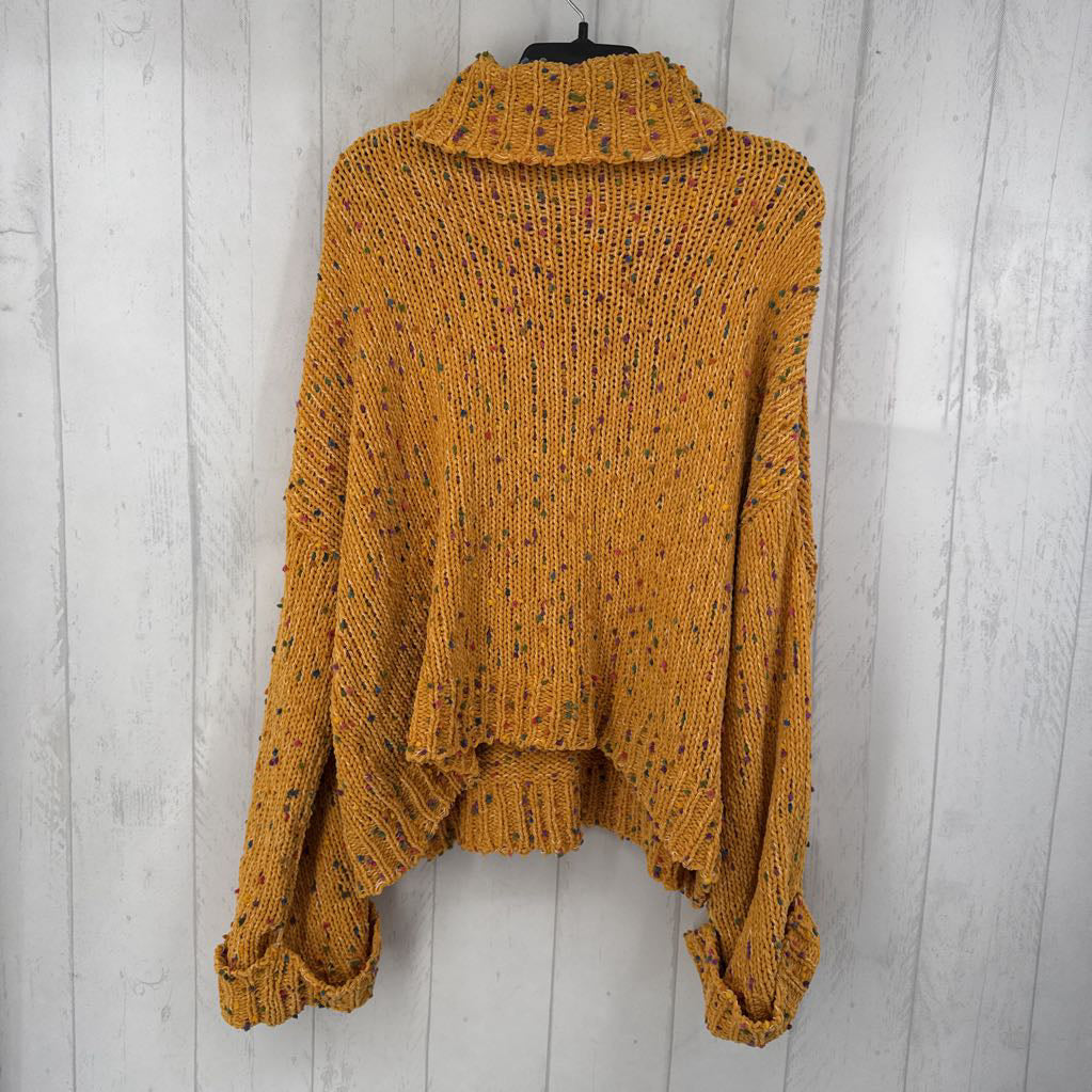 L l/s confetti cowl neck sweater