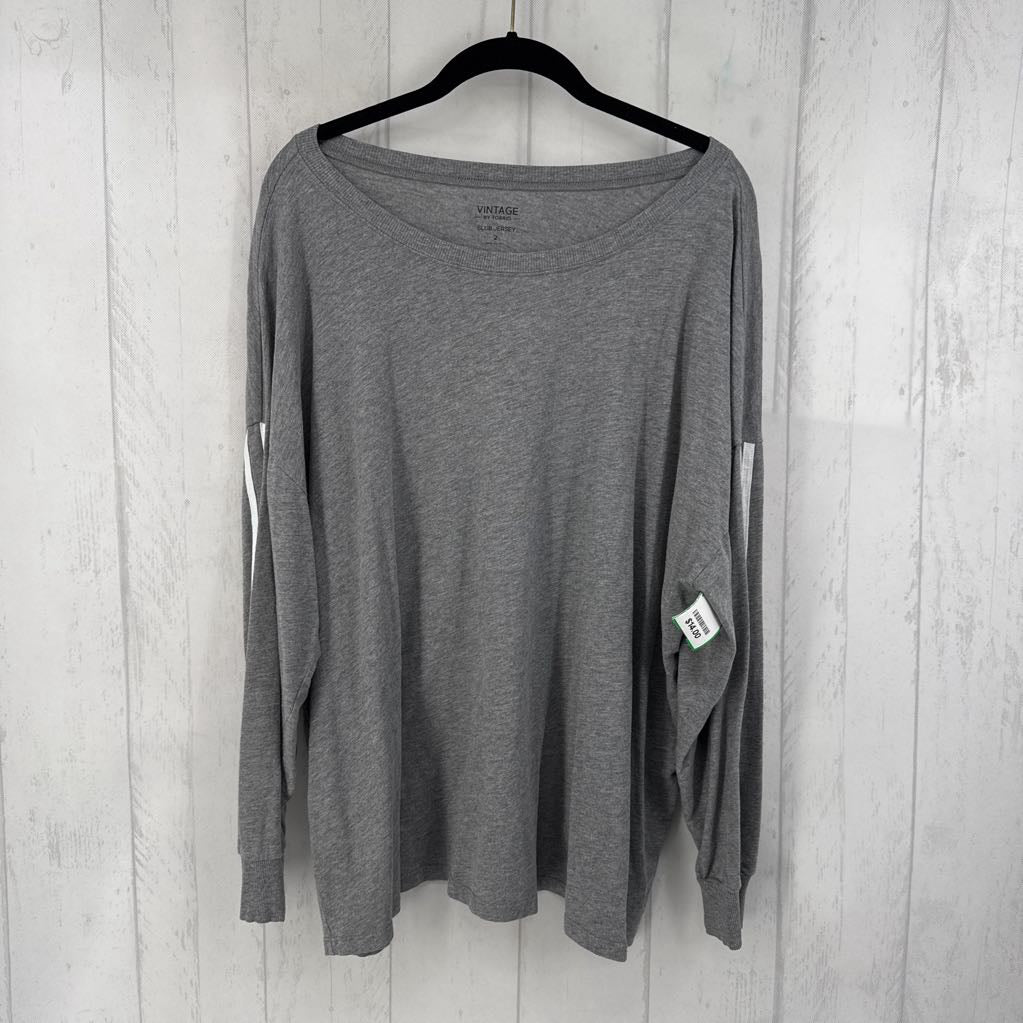 2 l/s scoop neck top