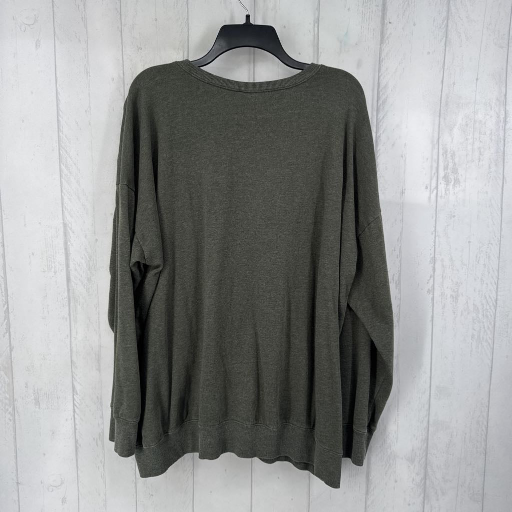 3 l/s skull embroidered sweatshirt