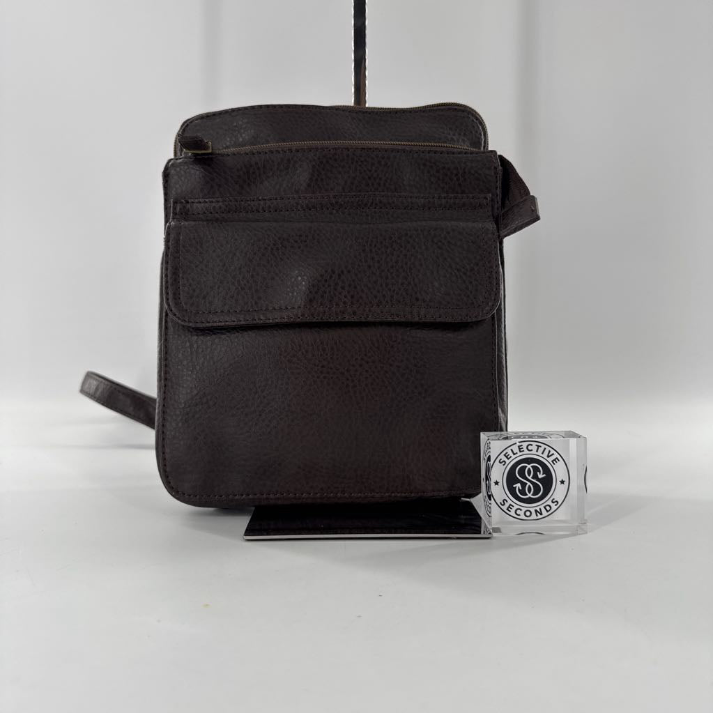 R34 leather organizer crossbody