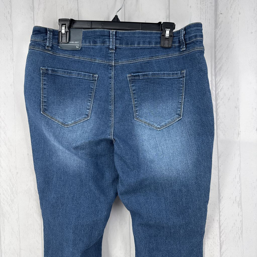 14 flo embroidered jean