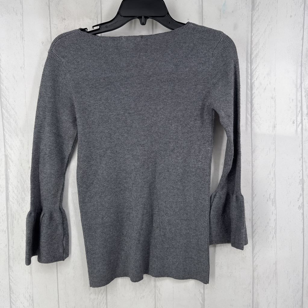 XS/S rib knit flutter slv sweater