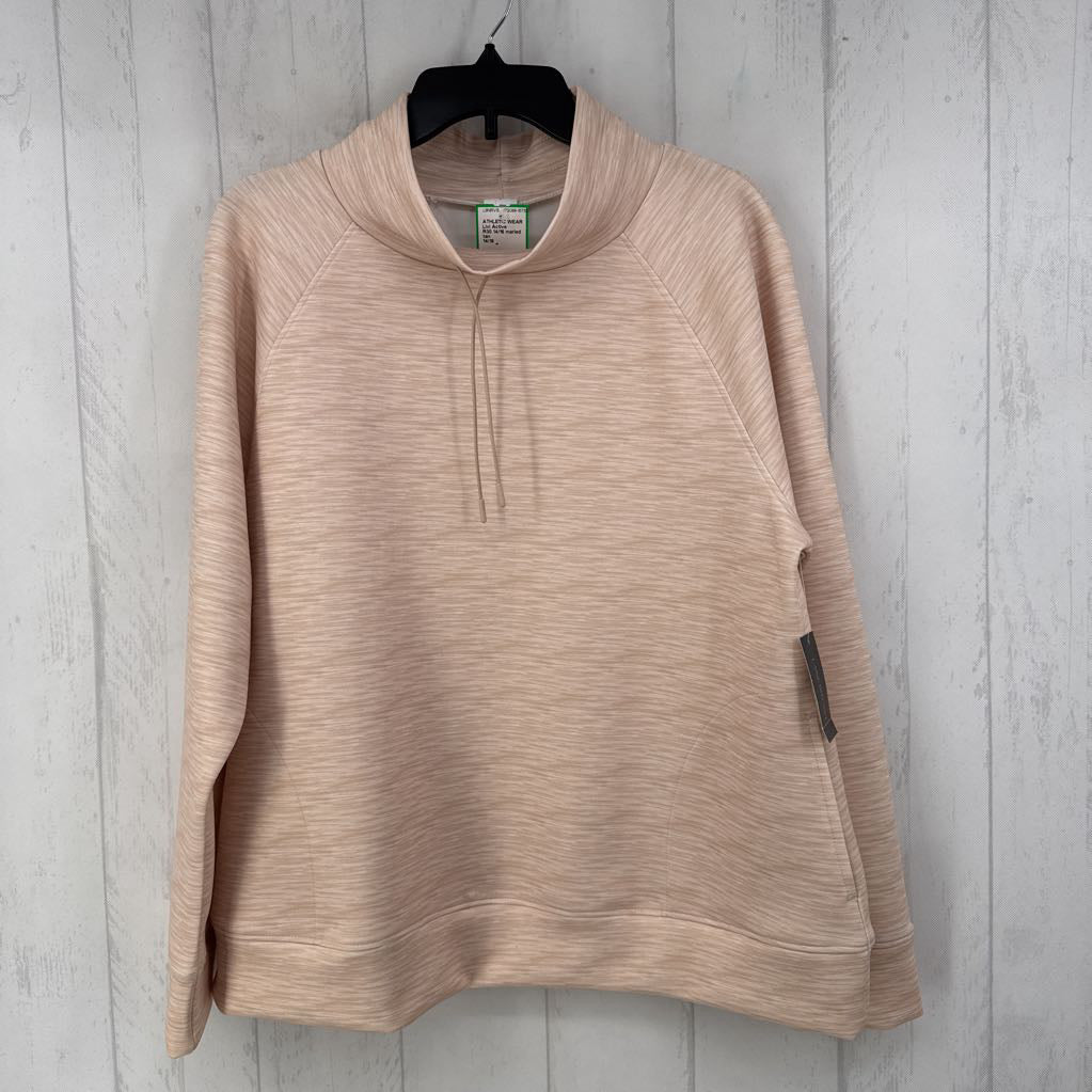 R30 14/16 marled funnel neck pullover