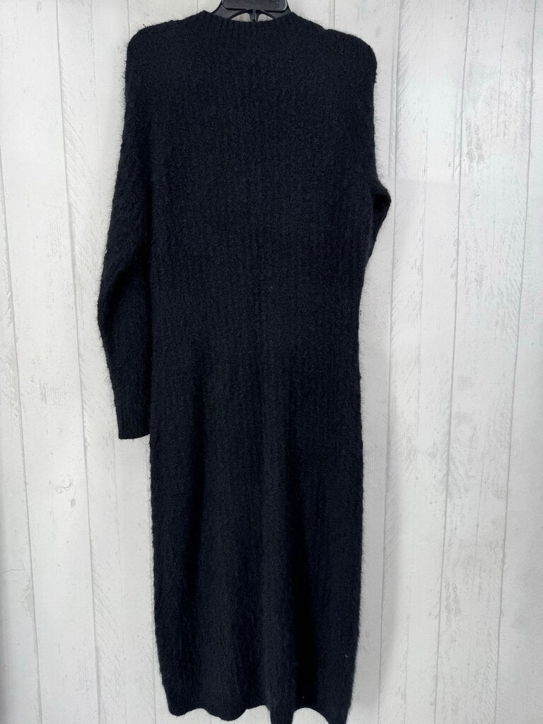 L fuzzy v-neck l/s duster