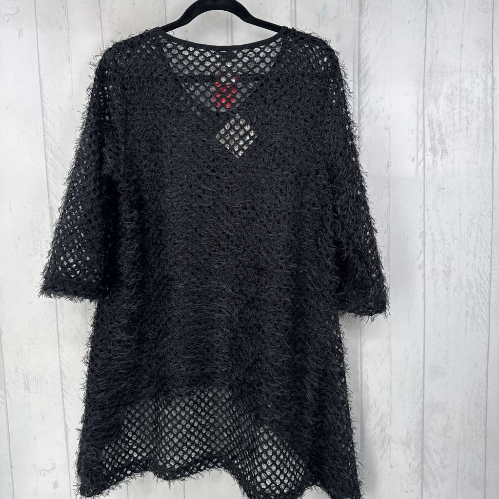 R49 XL textured v-neck 3/4 slv tunic