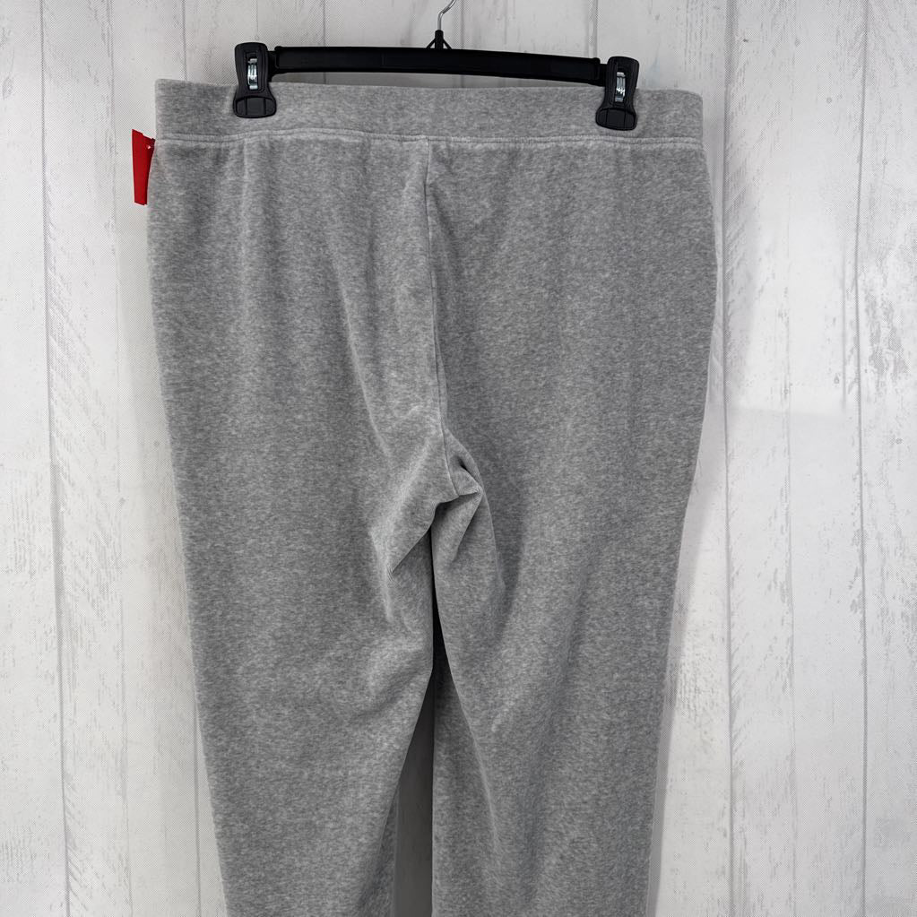L wide leg velour pant