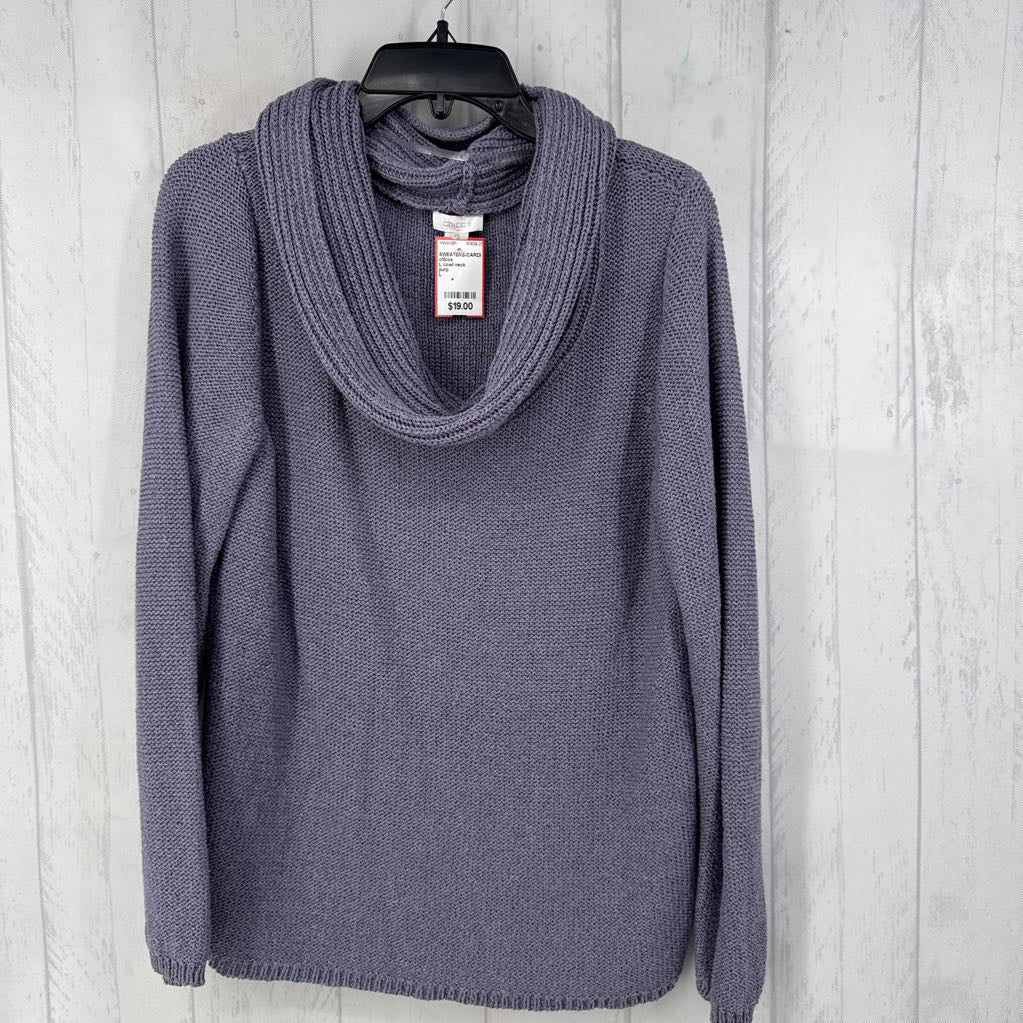 L cowl neck sweater